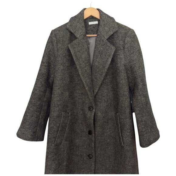 Filippa Hagg Oversized Wool Blend Coat In Grey Size S - Picture 5 of 12